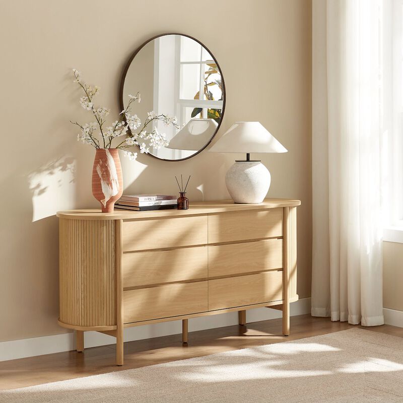 Cadence 6-Drawer Curved Dresser image number 7