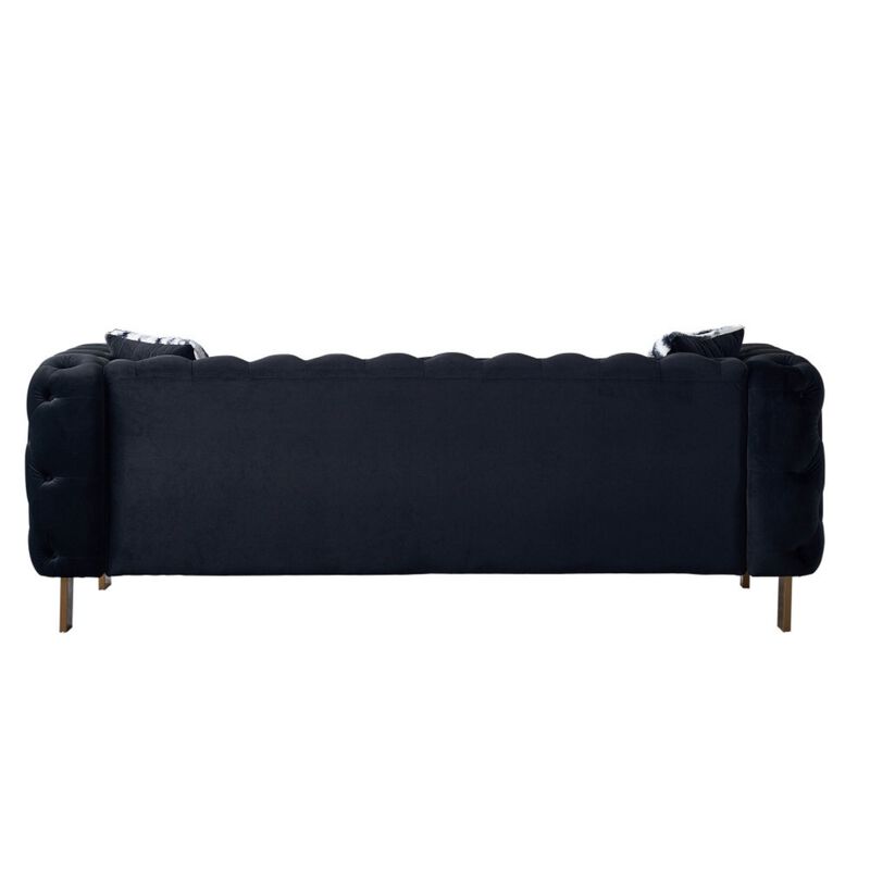 Grirn Velvet Chesterfield Sofa image number 4