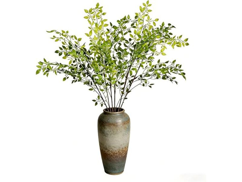 3 Piece Artificial Greenery Stems Vase Filler Plant Leaves image number 0