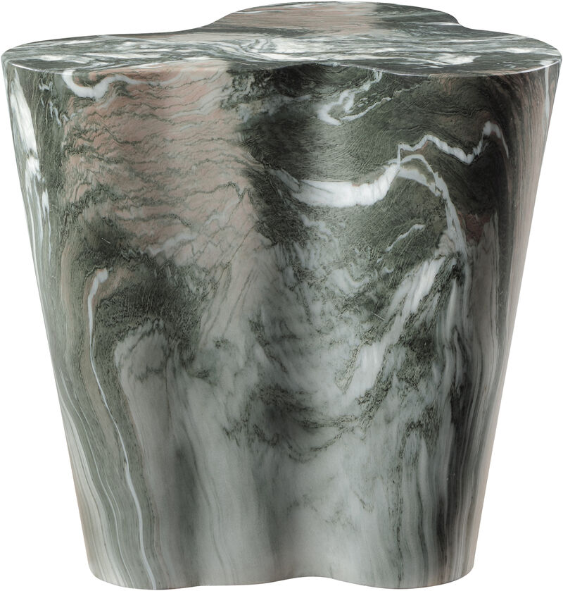 Meridian Furniture Monza Green Marble Finish Concrete End Table image number 4