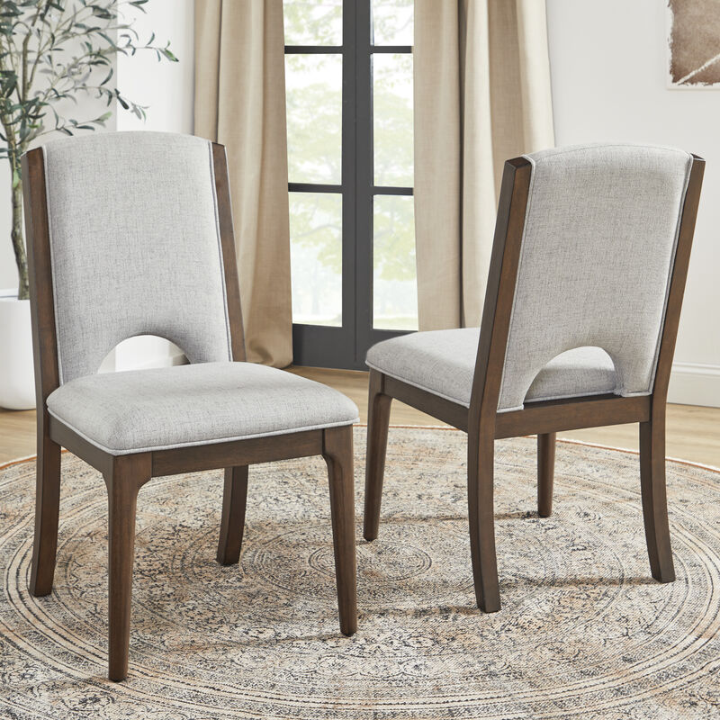 Athens Pair of Upholstered Dining Chairs