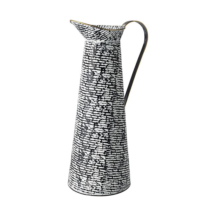 Modern Textured Jug Vase for Coffee Table or Entryway Decor
