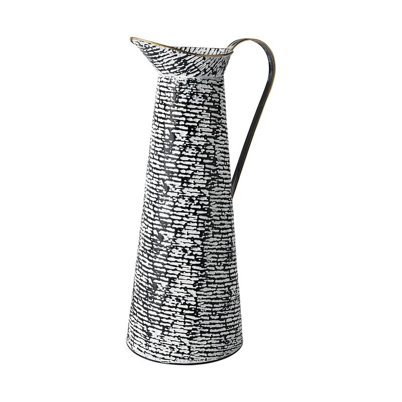Modern Textured Jug Vase for Coffee Table or Entryway Decor