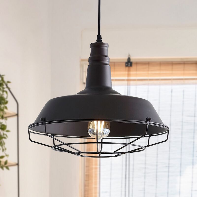 Farmhouse Adjustable Industrial Metal LED Pendant