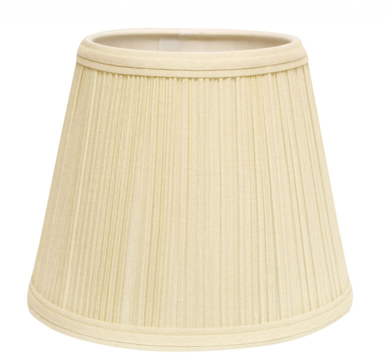 HomeRoots 19" Ivory Empire Slanted Broadcloth Lampshade