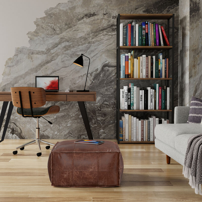 Simpli Home Sheffield Coffee table Pouf image number 2