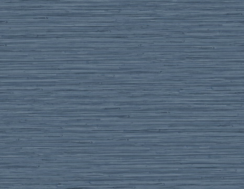 Rushmore Blue Faux Grasscloth Wallpaper