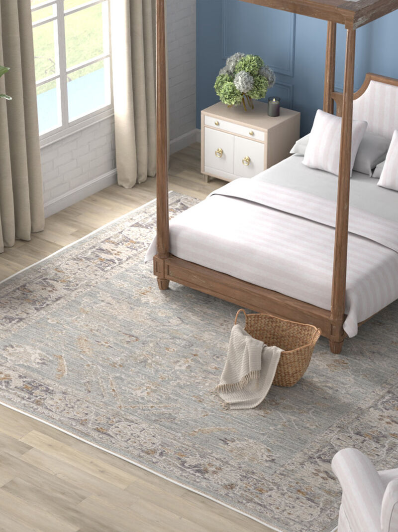 Infinite IFT01 Blue/Ivory 7'10" x 10'4" Rug