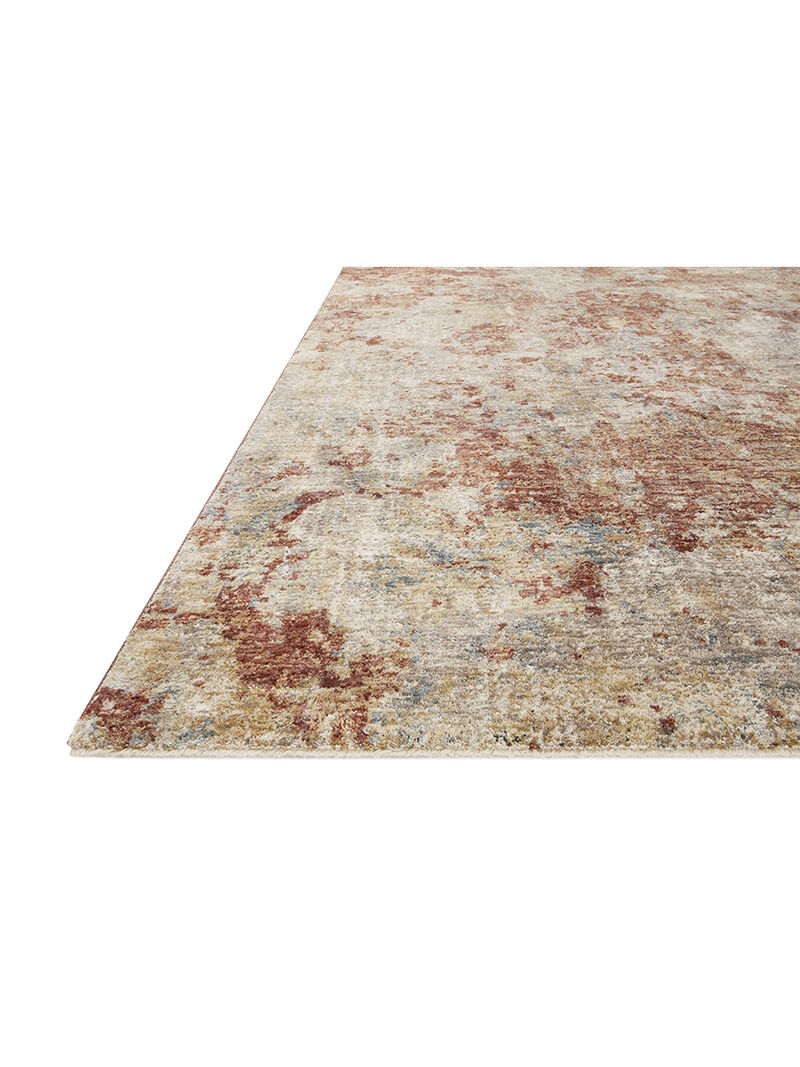 Gaia GAA03 Taupe/Brick 4' x 5'7" Rug