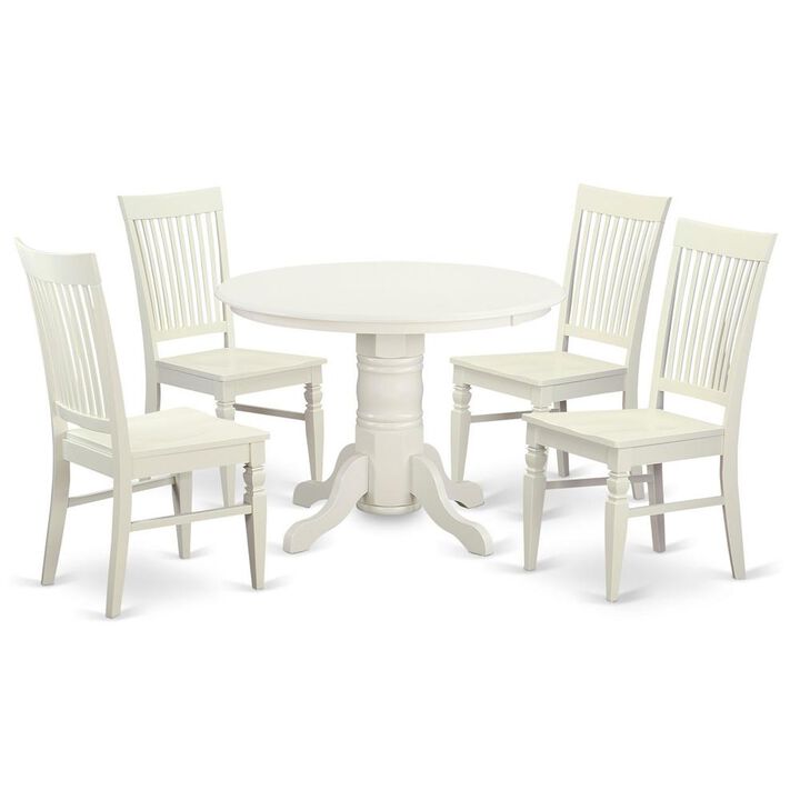 5 Pc Table set for 4-Dinette Table and 4 Dining Chairs