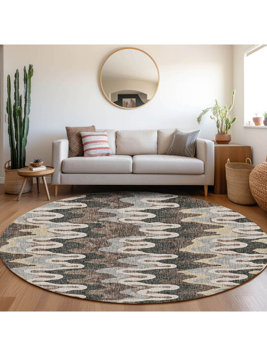 Lorenzo LN6 Charcoal 8' Round Rug