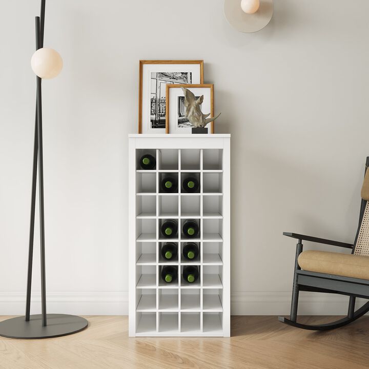 Clihome Modular 32 Wine Bar Cabinet Buffet Cabinet,Decorative Storage Cabinets with Drawer