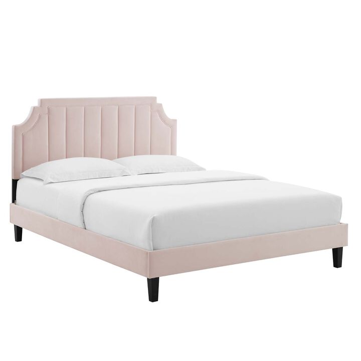 Modway - Sienna Performance Velvet Full Platform Bed