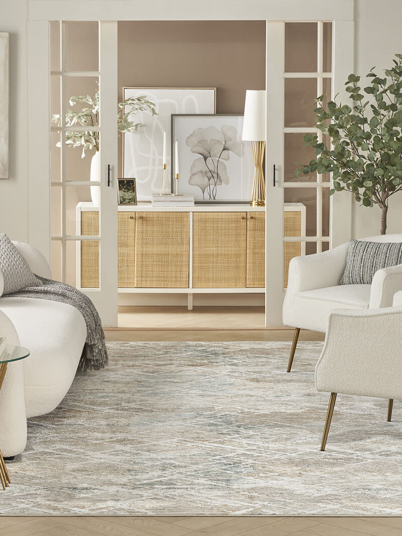 Glitz GLZ11 Gray/Multicolor 9' x 12' Rug