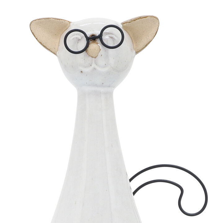 Chubby Cat with Glasses