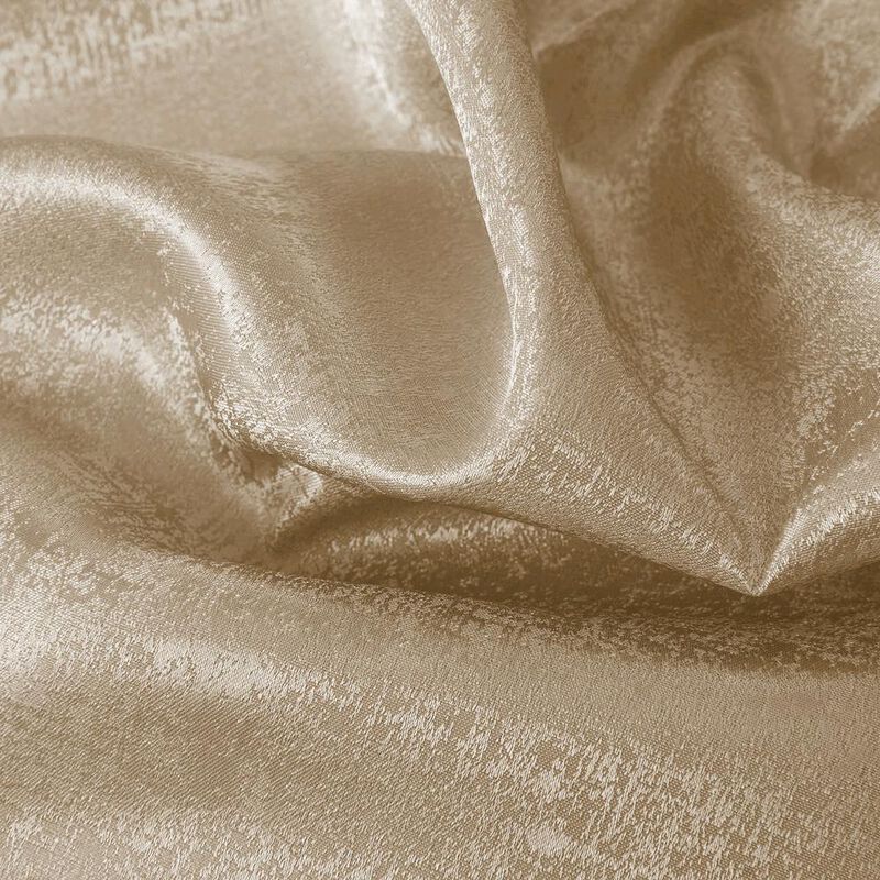 Oliva Gray Nora Embossed Blackout Grommet Panel - 52x90" Gold