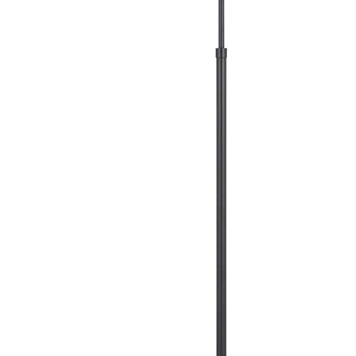 Kime 44-58 Inch Floor Lamp, Adjustable Height, LED, Charcoal Grey Finish - Benzara