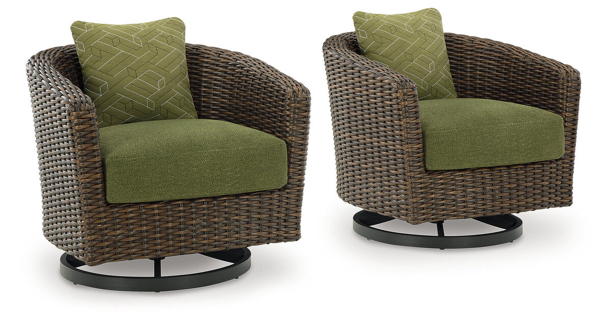 Horizon Hall Outdoor Swivel Lounge Chair with Cushion