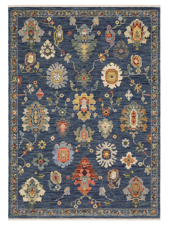 Lucca 3'3" x 5' Blue Rug