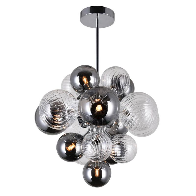 CWI Lighting Pallocino 8 Light Chandelier With Chrome Finish