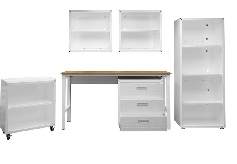 Fortress White 6-Piece Garage Set