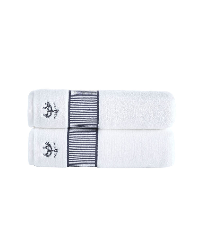 Brooks Brothers Fancy Border 2 pcs Bath Towels