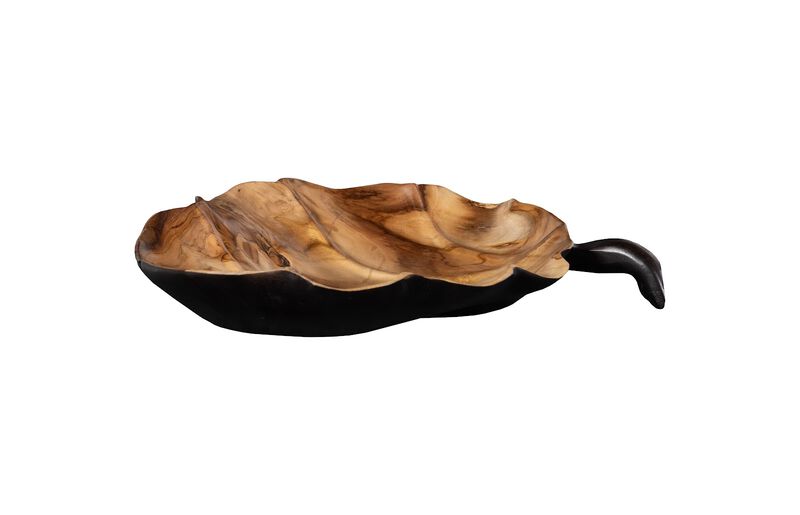 Leaf Bowl Black and Natural