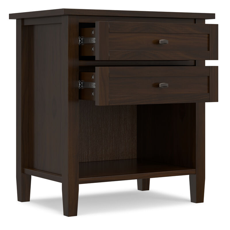 Simpli Home Warm Shaker Bedside Table image number 4