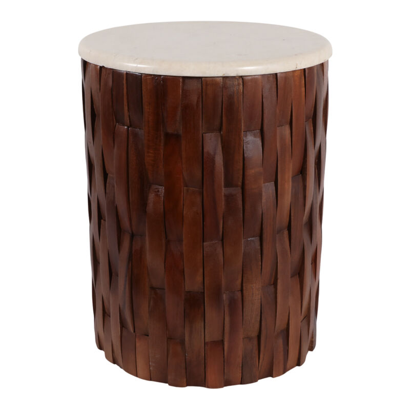 Davinwell Woven Teak Base Accent Table image number 2
