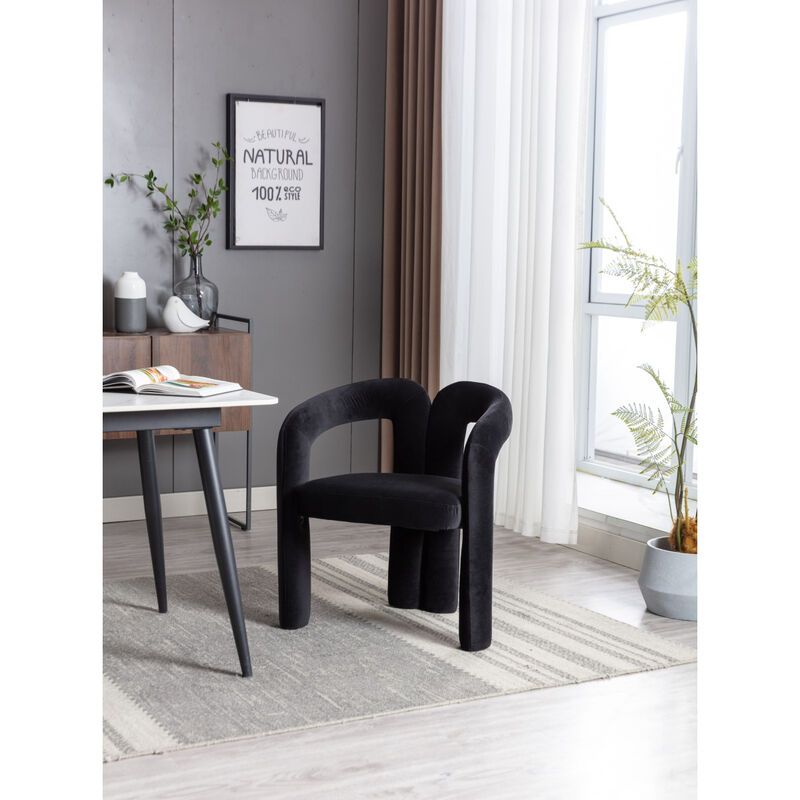 Streamdale Modern Fabric Upholstered Dining Chairs (Set of 2)