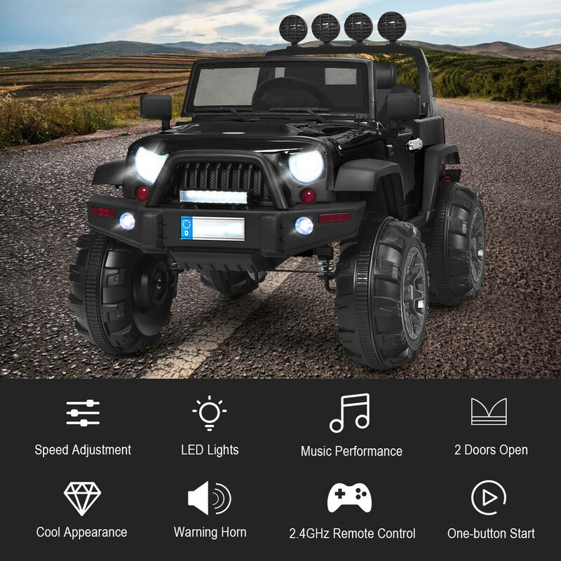 Kids 12V Ride On Car with Remote Control and Double Magnetic Doors image number 4
