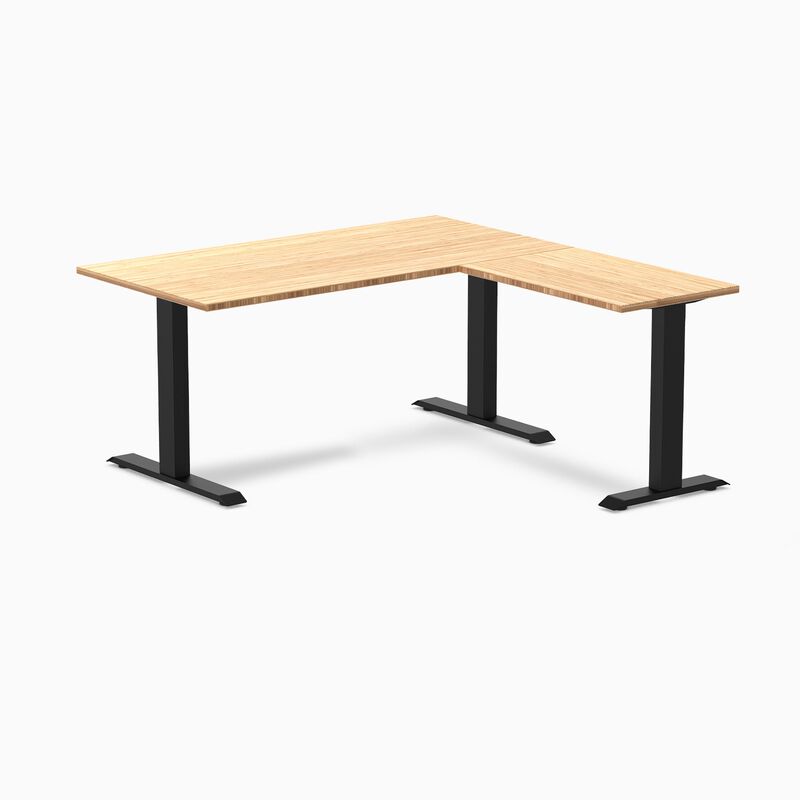 Desky Zero Bamboo L-Shape Office Desk image number 5