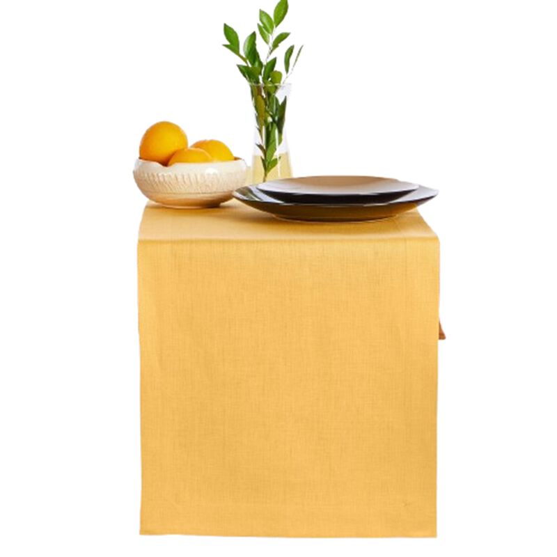 Solino Home 100% Pure Linen Table Runner - Fete