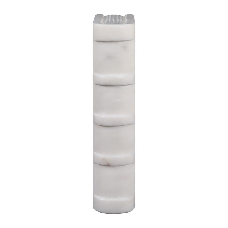 7x5" Marble Book Object, White image number 2