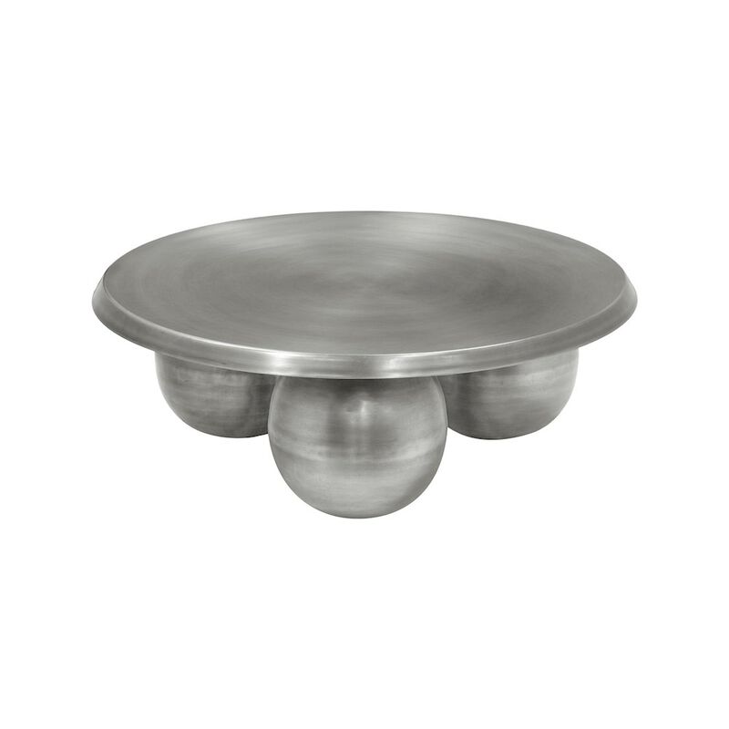 Meridian Furniture Globus Silver Coffee Table