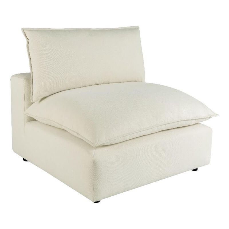 TOV Furniture Cali Natural Upholstered Armless Chair image number 0