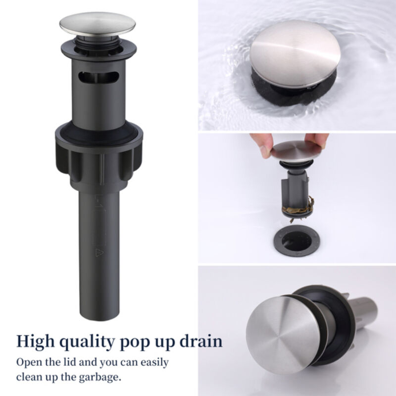 Widespread Bathroom Faucet, 2-Handle 3-Hole Sink Faucet for Modern Vanity & Bath D&eacute;cor image number 4