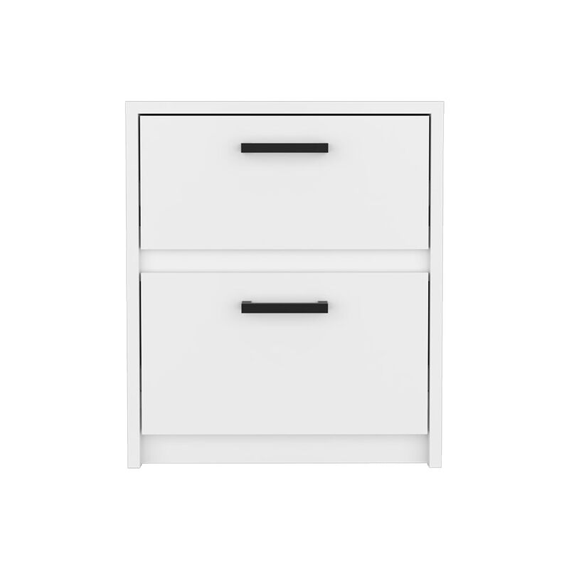 Nightstand Chequered, Bedroom, White