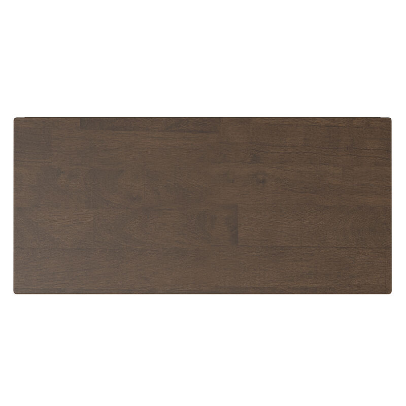 Harper 30 inch Wide Solid Hardwood Mid-Century Modern Low Storage Cabinet in Walnut Brown image number 6