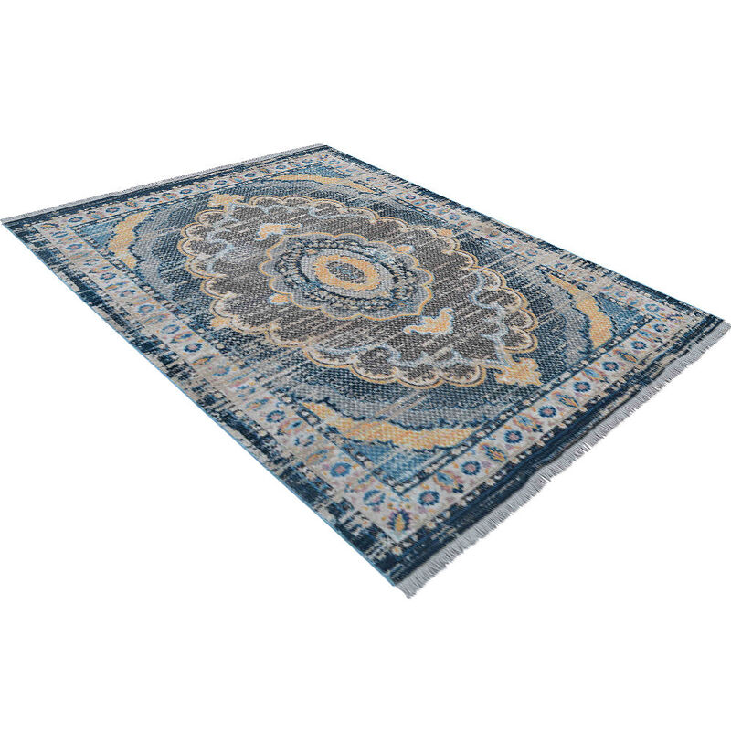 RUGSOTIC CARPETS MACHINE MADE POLYESTER AREA RUGS  - Rectangle Shape, Classic Oriental Traditional  Design, Low Pile Machine Made Area Rugs (M00109) image number 2