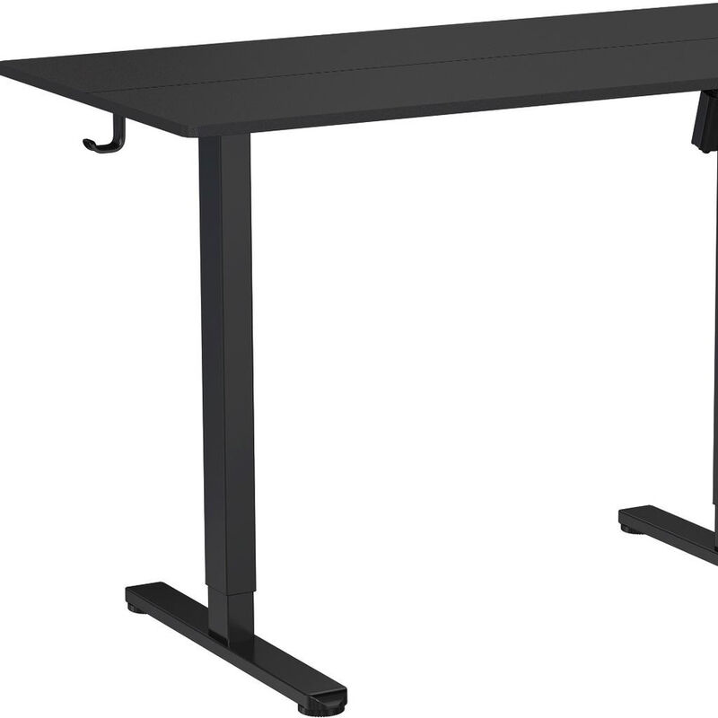 HomeRoots Adjustable Black Wood and Steel Standing Desk image number 5