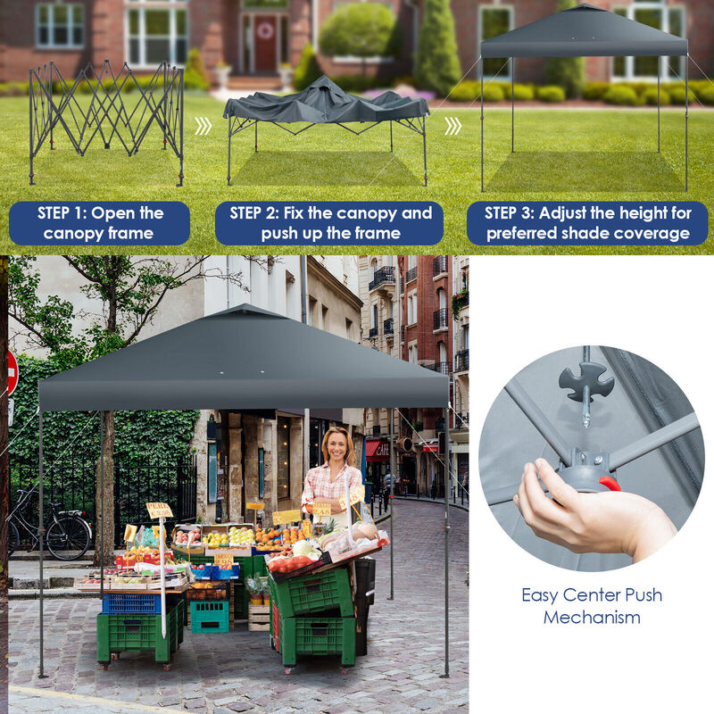 Foldable Outdoor Instant Pop-up Canopy with Carry Bag