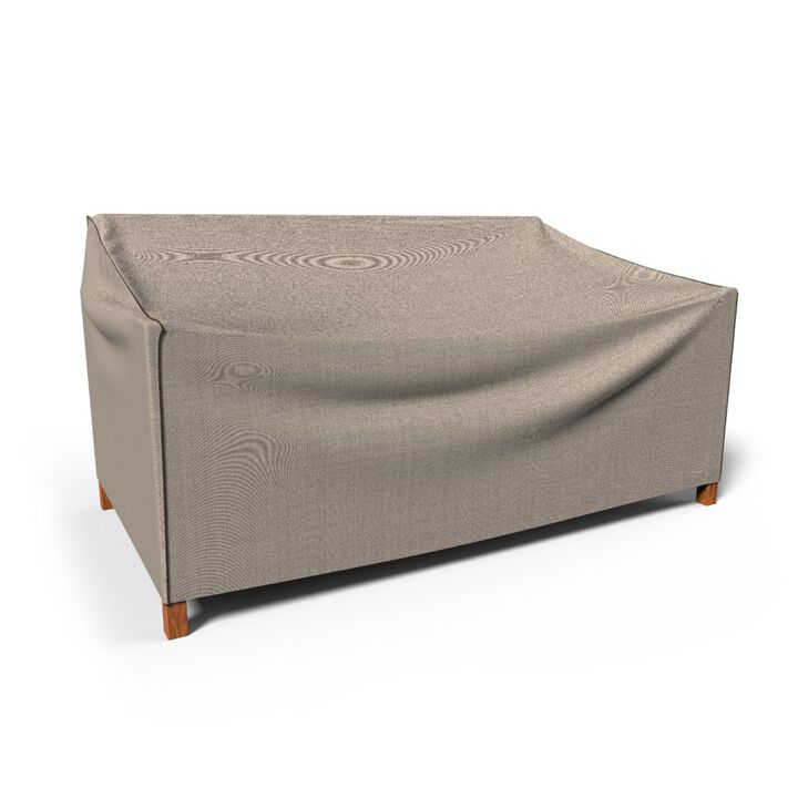 Budge P3A01Pm1 English Garden Patio Sofa Cover Heavy Duty And Waterproof  Small  Two-Tone Tan