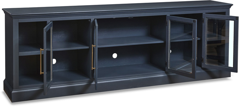 Byron 98" Console with 4 Doors in Blue image number 2