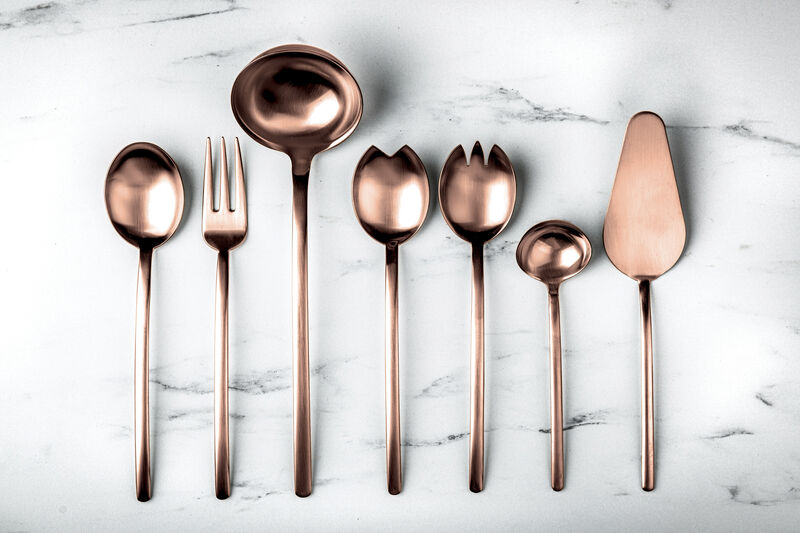 Due Ice Bronze Serving Set 7 Pieces