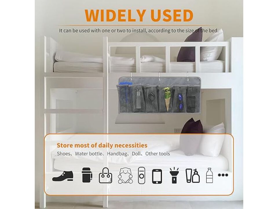 Shoe Organizer Rv Pockets 6 Large Pockets Heavy Hanging Bedside