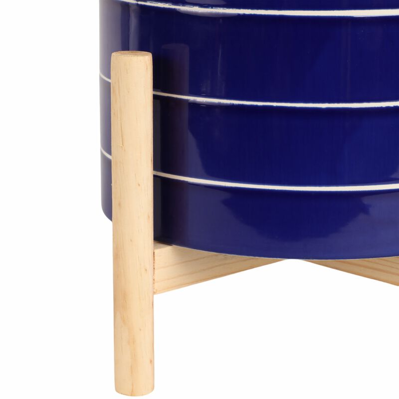 8" Striped Planter image number 4