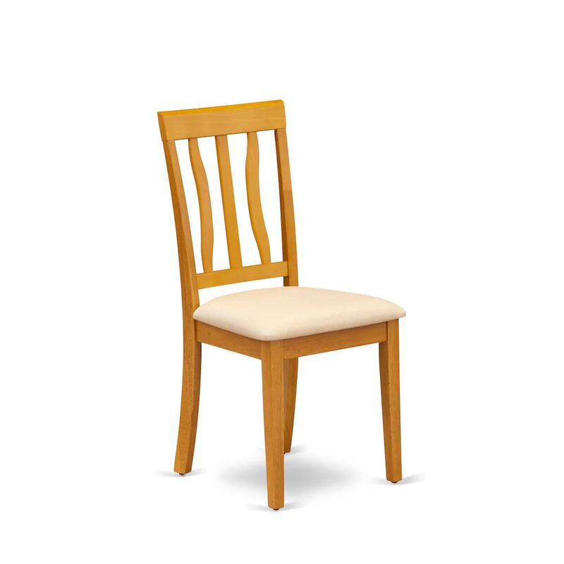 ANC-OAK-C Antique Dining Chair Cushion Seat with Oak Finish