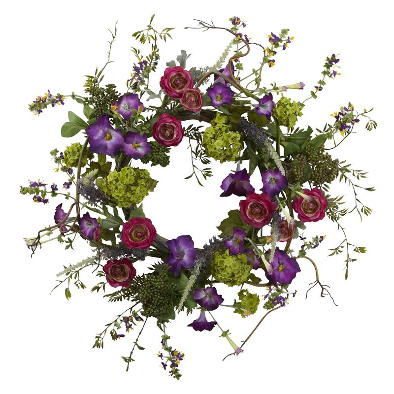 Hivvago 20" Veranda Garden Wreath