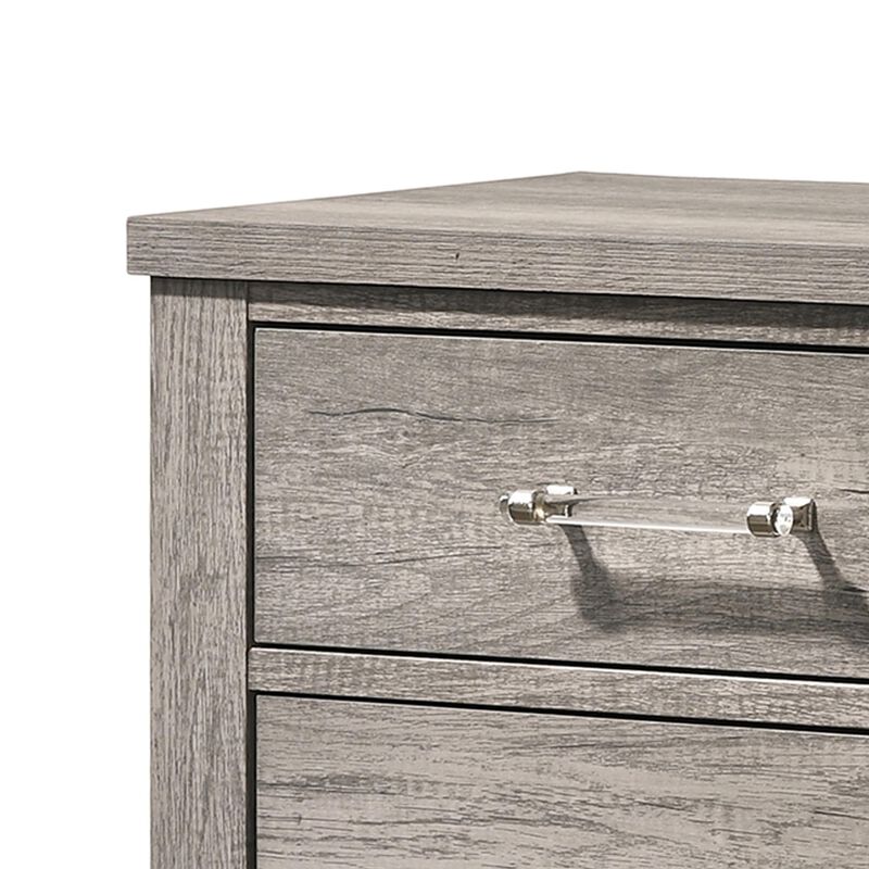 Kings Brand Furniture Harmony 2-Drawer Wooden Side End Table, Nightstand image number 1